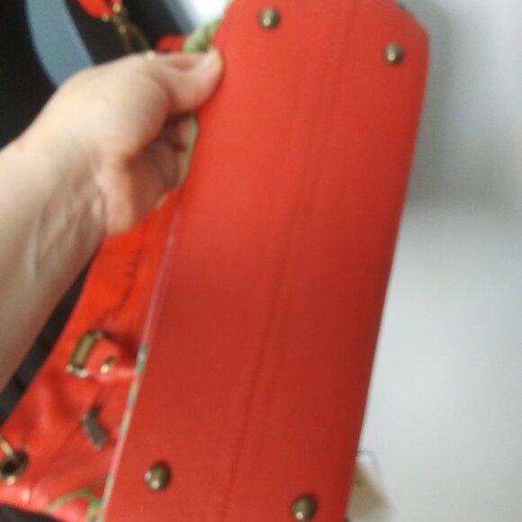 Anuschka ISLAND ESCAPE  Leather bag With Tropical Flowers hand painted - Picture 8 of 16